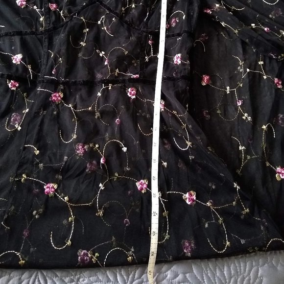 vintage y2k sheer mesh maxi long sleeve dress NWOT 🎈HOST PICK🎈 - Picture 12 of 13